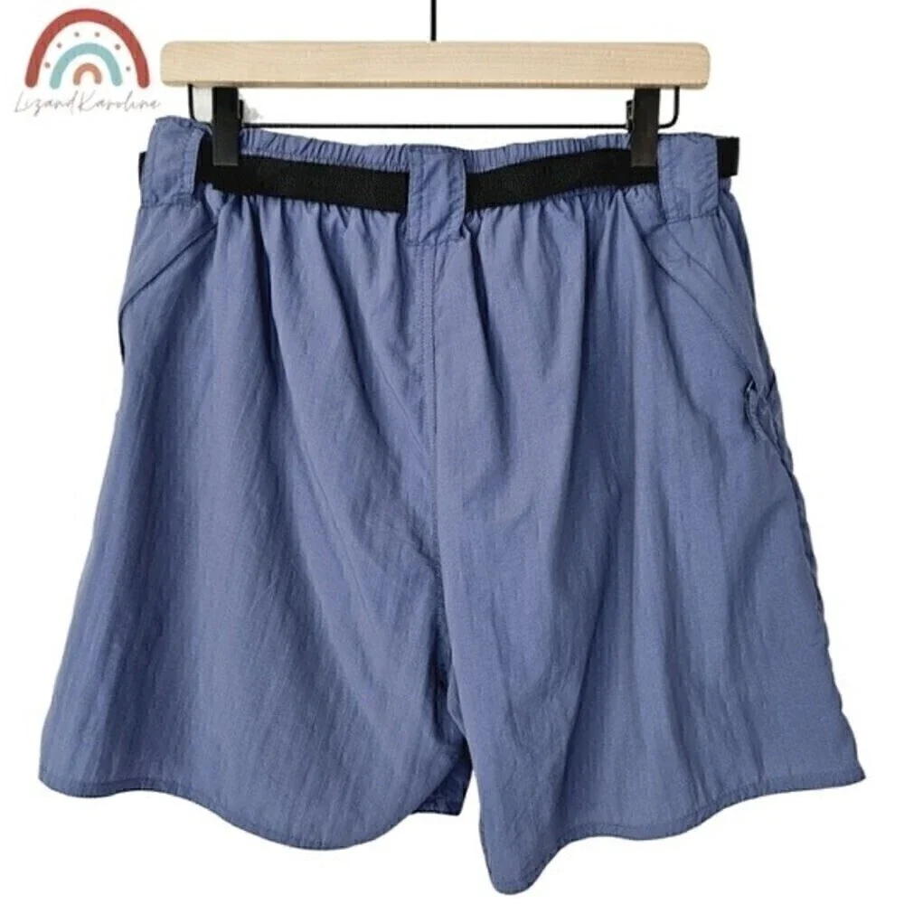 World Wide Sportsman Nylon Outdoor Hiking Athletic Sporty Men's Belted Shorts